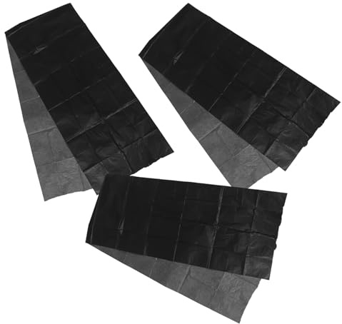 Lurrose Transparentpapier Rolle 3 Stück 51,6cm X 2m Schwarzes Kohlepapier Einseitig Bedruckt Großformat für Durchschreibepapier Künstler und Textiltransfer