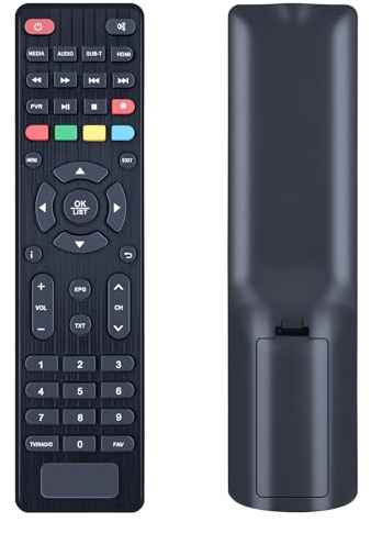 WKOLF Telecomando di ricambio per ricevitore satellitare digitale Xoro DVB-T2 HRT 8730, HRK7672, HRT 8729, HRT 8770, HRT 8772, HRK 7670, HRK 7672, HRM 7670