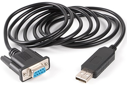 FTDI Chipset Cross Wired USB Serial DB9 FT232R USB RS232 Cable de módem nulo Pc Control TV Cable (Null Modem (PC portátil con USB se comunica con destop PC (con puerto DB9 com))