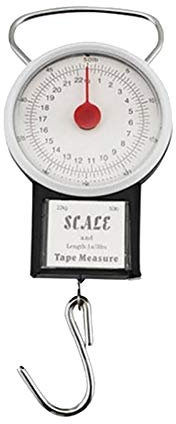 GREENLANS 22KG Portable Fishing Luggage Weighting Hook Handheld Scale with Tape Measure