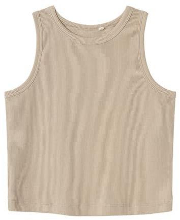Name IT Mädchen Nkfnakal Sl Crop Noos Tanktop, Pure Cashmere, 134-140 EU