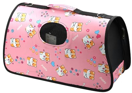 Transportadoras Gatos Trasportín Gatos Portátil y Transpirable Bolsa de Tela para Mascotas Perros Gatos Animales Color Aleatorio (S 36 * 21 * 23CM)