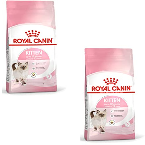 Royal Canin Kitten | Doppelpack | 2 x 400 g | Trockenfutter für Katzenwelpen bis zum 12. Monat | Zur Unterstützung des Immunsystems, der Verdauung und der Gehirnentwicklung