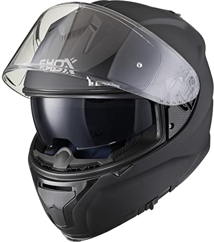 Shox Ammo Solid Motorcycle Helmet M Matt Black