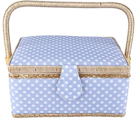 Handgefertigter Nähkorb für den Haushalt, Stoff, Bastelgarn, Nadel-Aufbewahrungsbox, Organizer, Flip Type