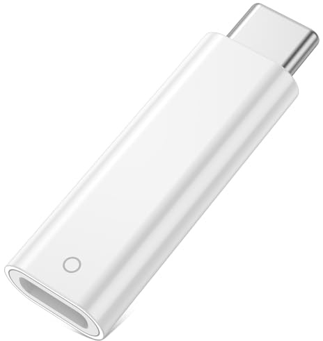 iMangoo Bluetooth USBC to Pencil Adapter for Apple Pencil 1st/iPad 11 10th | USB-C to for Lightning Connector Charging Adapter for iPad 11 10th Bluetooth Pair Male to Female Adapter for Apple Pencil 1st
