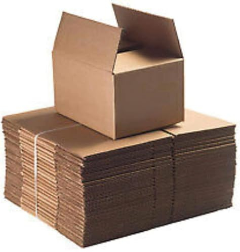 ZYBUX - 12x9x9 - Brown Single Box Wall Shipping Mailing Postal Parcel Easy to Assemble Cardboard Parcel Boxes, Idal for Cardboard Gift box, Packing Boxes for Moving House - Pack of 10
