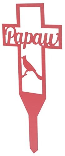 PAMINGONO Osterkreuz Dekorativer Gartenstecker Kreuzschild Friedhofsgrabdekorationen Grabstecker Friedhofsdekoration Für Grab Pfahl Für Grab Friedhofsornament Grabkreuz Für