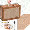 Caja de Ahorro de Madera Con Números Marcados - Hucha Retro 22x15x13 cm Con Destino de Ahorro - Almacenamiento Reutilizable €500 €1,000 €2,000 €3,000 €5,000 Euro