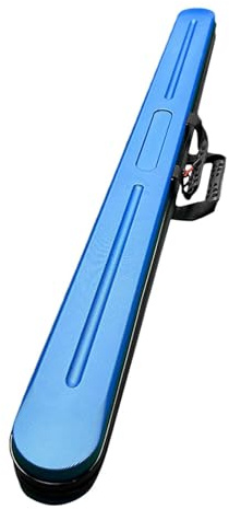 Harilla Étui Rigide pour Queue de Billard 3/4, en PVC, étanche, léger, boîte de Transport, Protecteur, Bleu