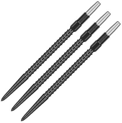 Target Darts Swiss Point Dart Spitzen, Chrono (3er-Pack Spitzen) 26MM/30MM/35MM/40MM – – Gold/Silber/Schwarz | Auswechselbare Dartspitzen, Swiss Storm Spitzen, Profi Dart Zubehör