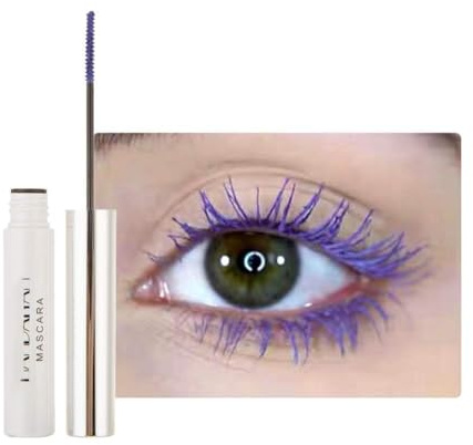 Allbestaye Mascara Wasserfest Lila, Bunt Wimperntusche Violett für Lash Verlängerung, Purple Mascara Langlebige für Lange Wimpern, Waterproof Augen Make-Up für Halloween Weihnachten Partys
