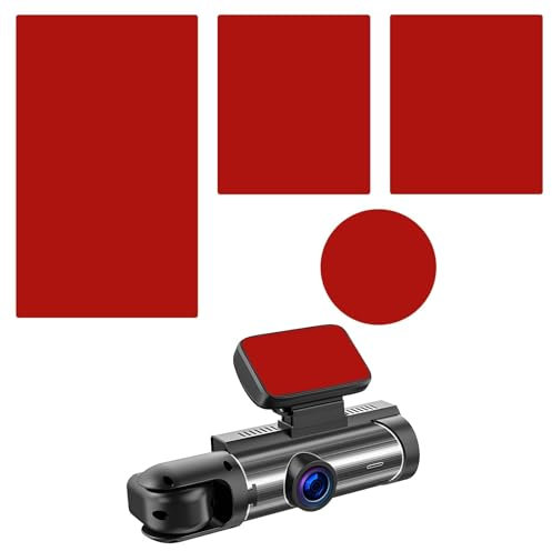4 Pezzi Biadesivi Extra Forti per Dashcam e Supporti Telefono, Cuscinetti Adesivi per Parabrezza, Nastro di Montaggio Multifunzione, Impermeabile e Resistente alle Alte Temperature per Auto, Camion