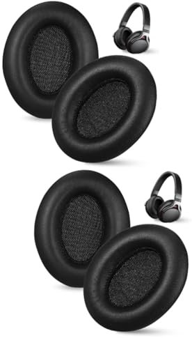 NUOBESTY 4 Paia Cuscinetti Auricolari Ricambio Similpelle per Cuffie Over Ear Compatibili Accessori per Cuffie Leggeri e Facili Installare Resistente e Confortevole Copertura per Padiglioni