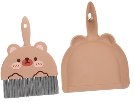 VERDANVERSE Mini Dustpan and Broom Set for Desktop Cleaning Compact Table Sweeper for Pet Hair Keyboard Dust and Small Area Dirt Versatile Household and Office Brush Tool Easy to Use