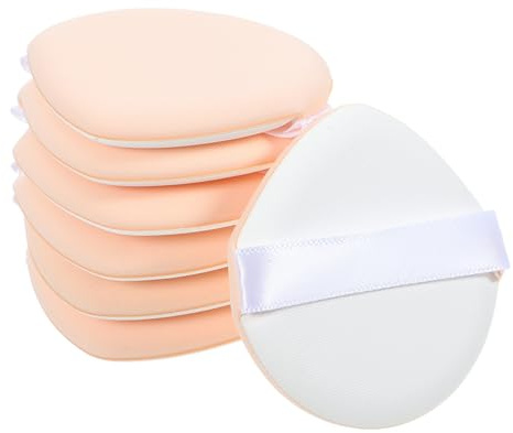 LRXIYODE 7 Esponjas de Maquillaje para Base y Polvos Compactos, Esponjas de Poliuretano Hidrofílico, Uso Húmedo y Seco, Aplicadores Profesionales para Maquillaje Facial