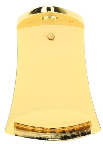 HaloVerde Gold Mandolin Tailpiece with Included Mounting Screws for 8-String Mandolins, a Triangular Accessory that Enhances Sustain and Tonal Color