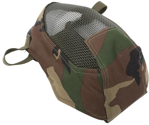 HYTROVE Vollgesichtsschutzmaske aus Stahlgewebe mit Mesh Design Verstellbares Maskenband für Belüftung und Bequemen Schutz Beim Fechttraining