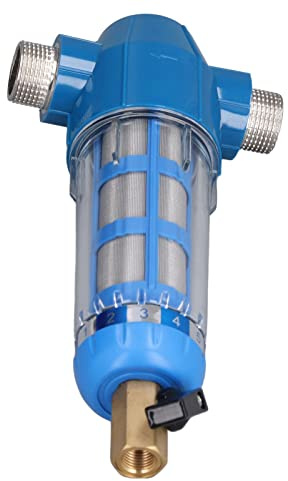 Aramox Filtro de Retrolavado, Filtro de Agua para Tubería de Sedimentos de Acero Inoxidable G3 4 Rosca Externa, Pantalla Desmontable, Filtración de Impurezas, Fácil Limpieza para Sistemas de Agua de