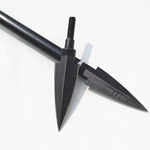 SHARROW 6/12st Bågskytte Pilspetsar Jaktspetsar Traditionella Pilhuvuden Broadheads Jaktmål Pilpunkt Bredspetsar för Kolpilar Glasfiberpil (Typ 1, 6st)