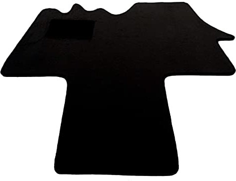 MERTEX Automatte Autoteppich Premium schwarz 16131-P-S (dunkelrot, Fahrerhausteppich)