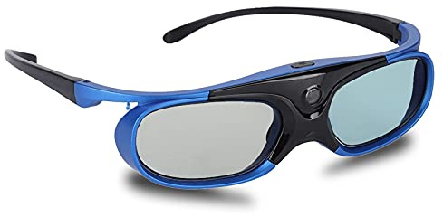 DLP Link 3D Glasses, HD Active Shutter Rechargeable 3D Glasses Universal for for for for for DLP Projectors