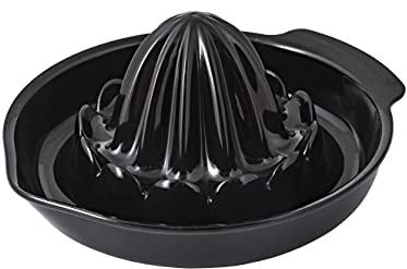 BranQ Home Essential Spremiagrumi in Tritan, senza BPA, nero, dimensioni: 13 x 14,5 x 7 cm