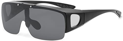 Vepiant Night Vision Driving Glasses Anti Glare Fit Over Prescription Glasses Flip Up HD Polarized Sunglasses For Women Men