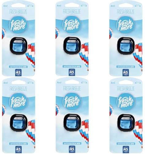 Fresh & More Auto-Lufterfrischer Clips (6x4ml) (Fresh Breeze)