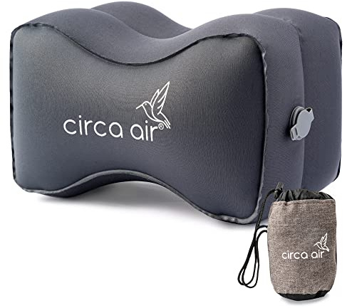 Circa Air Inflatable Knee Pillow for Side Sleepers, Travel Knee Pillow Between Legs for Sleeping, Orthopedic Sciatica Pain Relief Pillow, Leg Pillow for Hip Joints and Thigh Sleep Support