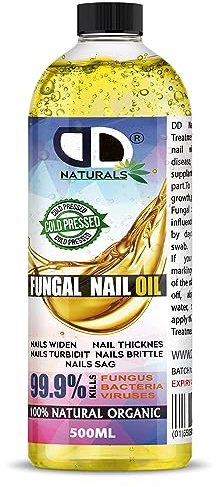 500ml | 100% Natural Organic Extra Strong Anti Fungal Nail Treatment for Toenails, FUNGAL INFECTIONS, Nail Strengthener For Damaged Nails, Repair, Healing & Soothing Effect On Nail Treatment