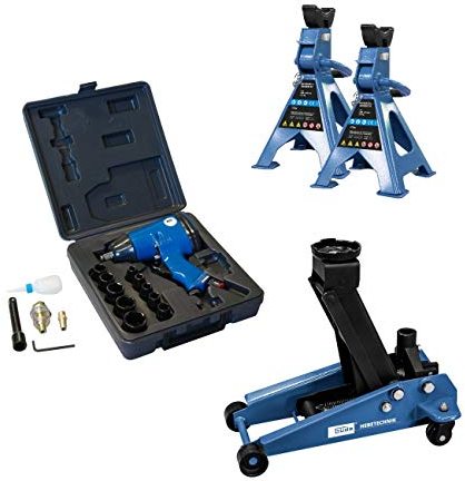 Güde Reifenwechsel Set mit Schlagschrauber Unterstellböcke Rangierwagenheber 3T, Schlagschrauber Betriebsart:Druckluft