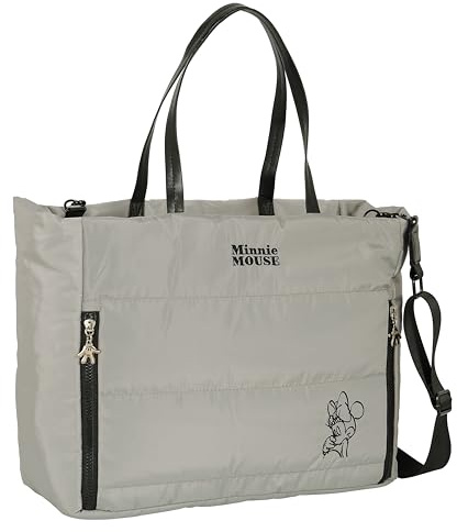 SAFTA MICKEY TEEN MOOD Laptopväska på 14,1 tum med ficka, ryggsäck för barn i olika åldrar, bekväm och mångsidig, hög kvalitet, hållbar, 54 x 17 x 31 cm, svart, Grå sten., Estándar, Avslappnad