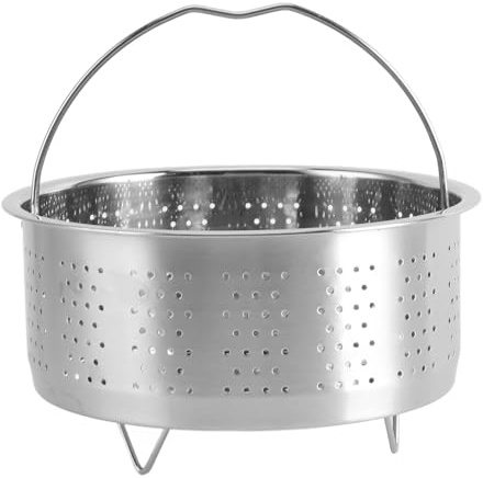 Dämpfkorb Edelstahl Dämpfeinsatz für Topf, Kochen Gemüse Dampfkorb für Töpfe, Kochtöpfe, Schnellkochtopf Dünsten von Gemüse Früchte Eier (20 cm)