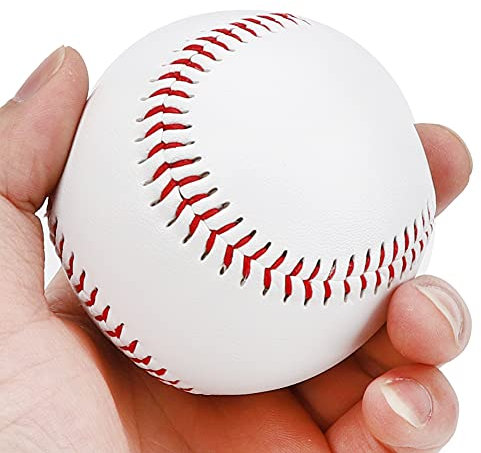 HERCHR 2 Stück Baseball-/Softball-Baseball-Trainingsball PU-weiche Baseball-Übungsschaum-Softballs Training Batting Schlagball Indoor Outdoor(2Stk)