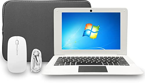 iSTYLE 10.1 Windows 10 Ultra Thin Full HD Laptop - 2GB RAM, 32GB Storage, Atom 1.44GHz Quad Core, USB 3.0, WiFi, HDMI, Bluetooth - Laptop Accessories: Bag, Mouse, Mouse Pad, Headphone (White)