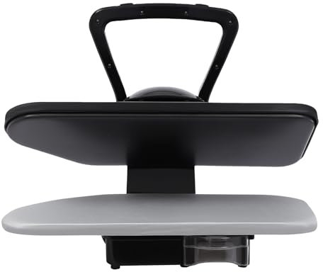 WOLEGM Pressa da stiro a vapore, 68 x 53 x 26 cm, 2200 W, riscaldamento rapido con funzione intelligente per vestiti, lenzuola e tessuti e nylon, nero