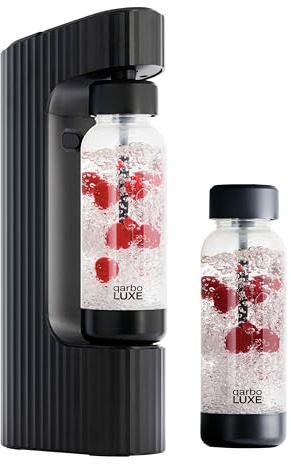Twenty39 qarbo LUXE Premium Sprudelwasserbereiter - Eloxierter Aluminiumsprudler für Zuhause, kohlensäurehaltig jedes Getränk (CO2-Zylinder separat erhältlich)