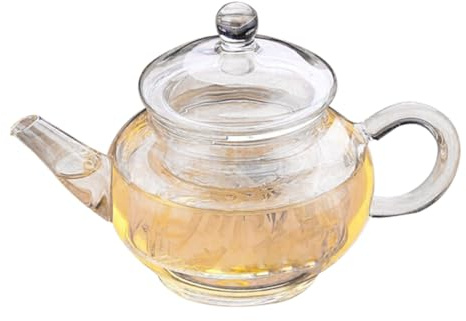 OKUMEYR Cafetera De Transparente Resistente Al Calor Tetera De Vidrio Para Cafetera De Boca Corta Para Preparar Café Casa Oficina Tetera De Vidrio Para Café