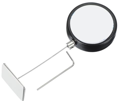 PATIKIL 5 Ft Cordino di Sicurezza Retrattile per Telecomando, Cavo di Sicurezza Rotondo con Doppio Adesivo per Telecomando TV, Controller di Gioco, Nero (Tappo in Ferro Quadrato)