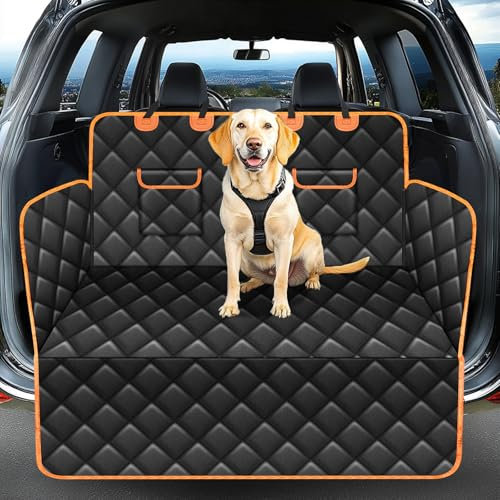 DPWEION Waterproof Car Boot Protector,Nonslip Boot Liner for Dogs(Side & Bumper Protection),Scratchproof Dog Boot Cover for Cars/SUV/Truck(Universal Size)