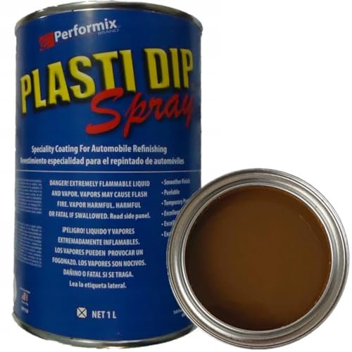 Plasti Dip 1L, gebrauchsfertig zum Lackieren mit der Spritzpistole (Braun)
