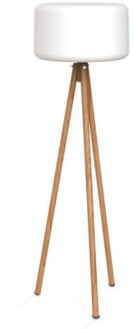 Solar Stehlampe außen LED Dimmer Farbwechsel RGBCCT Fernbedienung IP65 140 cm Tripod Skandinavisch Stehleuchte Außenleuchte Terrasse