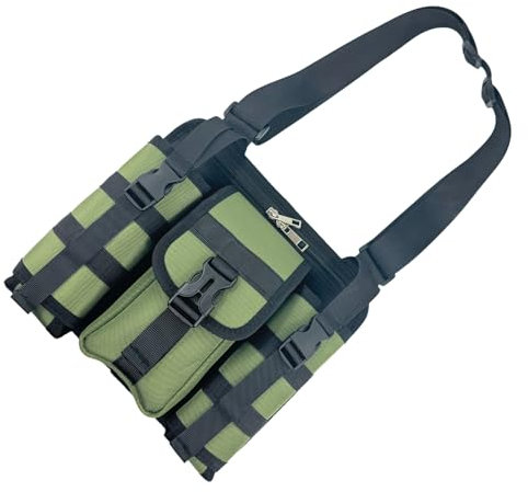 DOUDINGMAO Tacticals Chest Bag Tool Storage Bag With Water Bottle Holder Sport Crossbody Bag For Travelling Climbing Camping