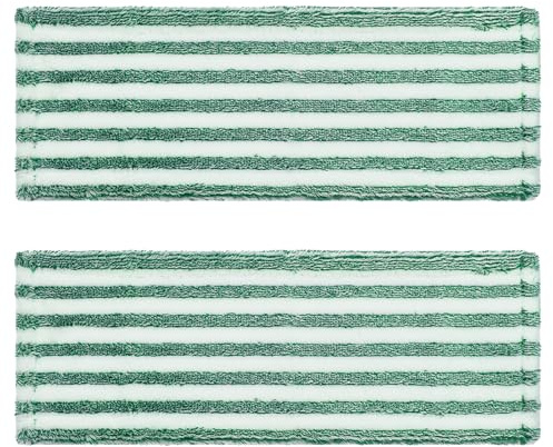 TOYANDONA Lot de 2 lingettes de Rechange en Microfibre pour Balai à Franges Libman - Lingettes Plates lavables et réutilisables pour Le Nettoyage de la Maison