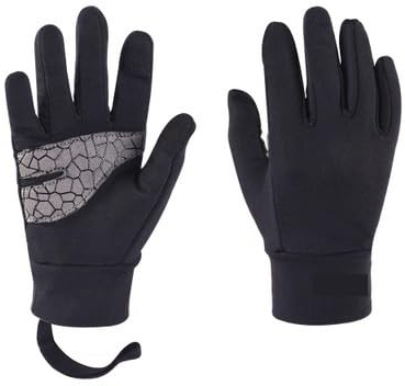 TXLEAPEY Handskar för barn, handskar för löpning, cykling, flickor, utomhussporter, andningsbara, halkfria, sportiga (svart, M)