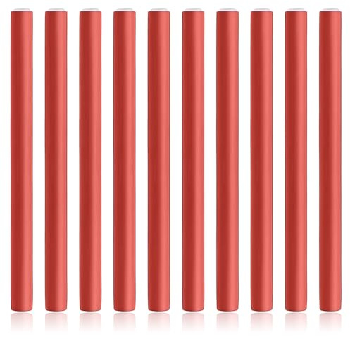 10 Pack Flexi Rods Curling Rods Heatless Curlers Foam Hair Rollers 1cm