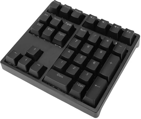 XUMIUZIY Tastierino Numerico, Tastierino Numerico Meccanico con Retroilluminazione RGB, Interruttori Blu Hotswap, Copritasti PBT, TastierinoNumerico Cablato USB a 34 Tasti (BLACK)