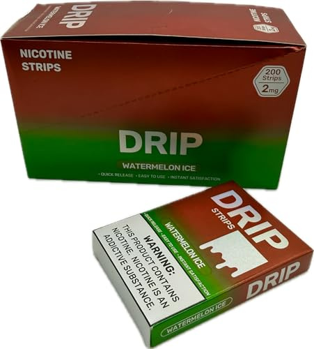 DRIP STRIPS Quick Release Nicotine – [Watermelon ICE] – 2mg (10)