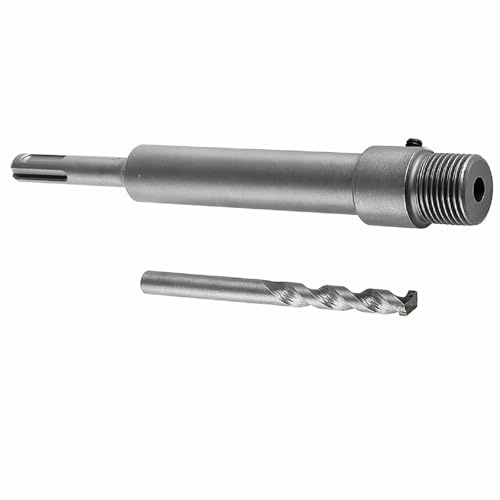 Topolenashop Asta Prolunga 500 mm per Fresa a Tazza SDS Plus – Barra in Widia con Punta di Centraggio e Filettatura M22, Estensione per Corone Cave e Carotatrice su Muratura e Cemento 50cm